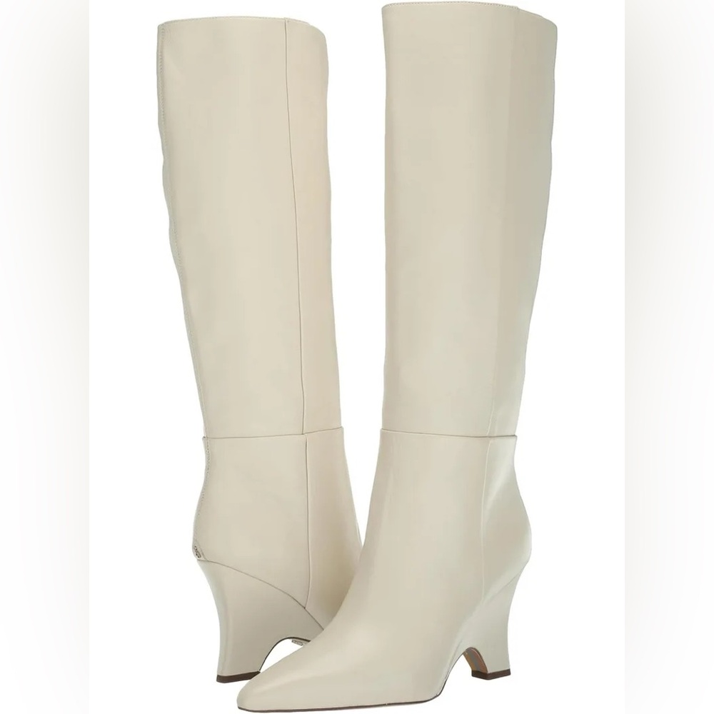 Sam Edelman Vance Pointed Toe
Knee High Boot - Ivory